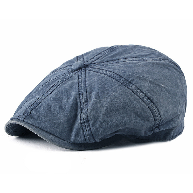 Béret rétro en coton mixte – Style britannique