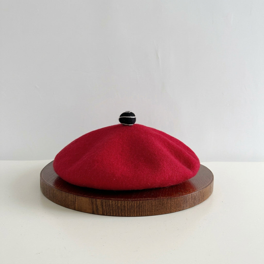 Béret femme en feutre de laine – Style peintre
