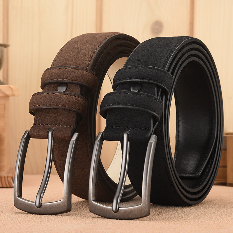 Ceinture homme en simili cuir à boucle ardillon