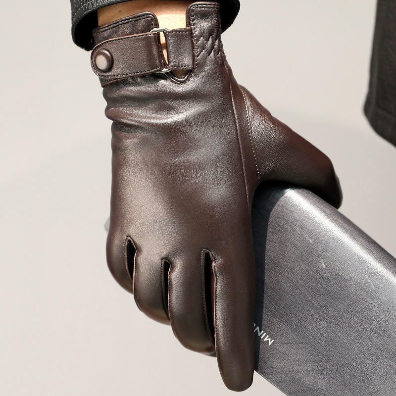 Gants en cuir doublés – Homme