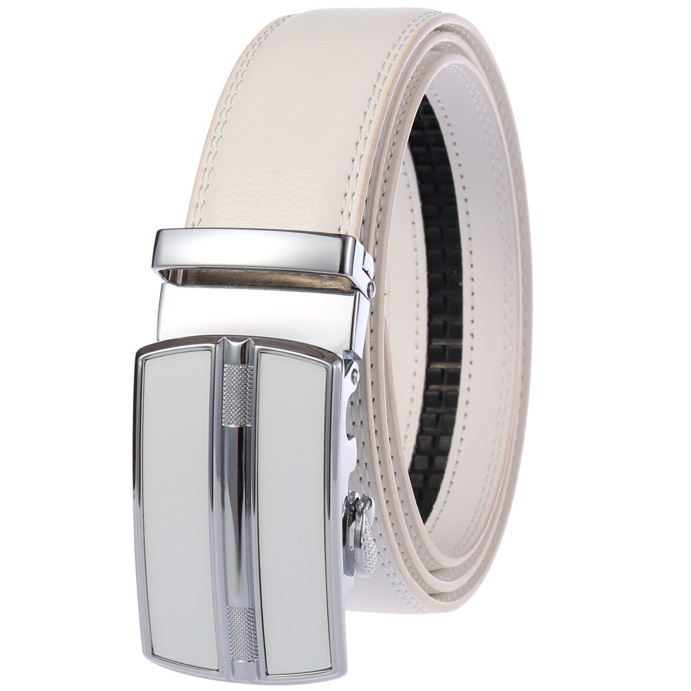 Ceinture homme en cuir de vachette à boucle automatique – Plusieurs coloris