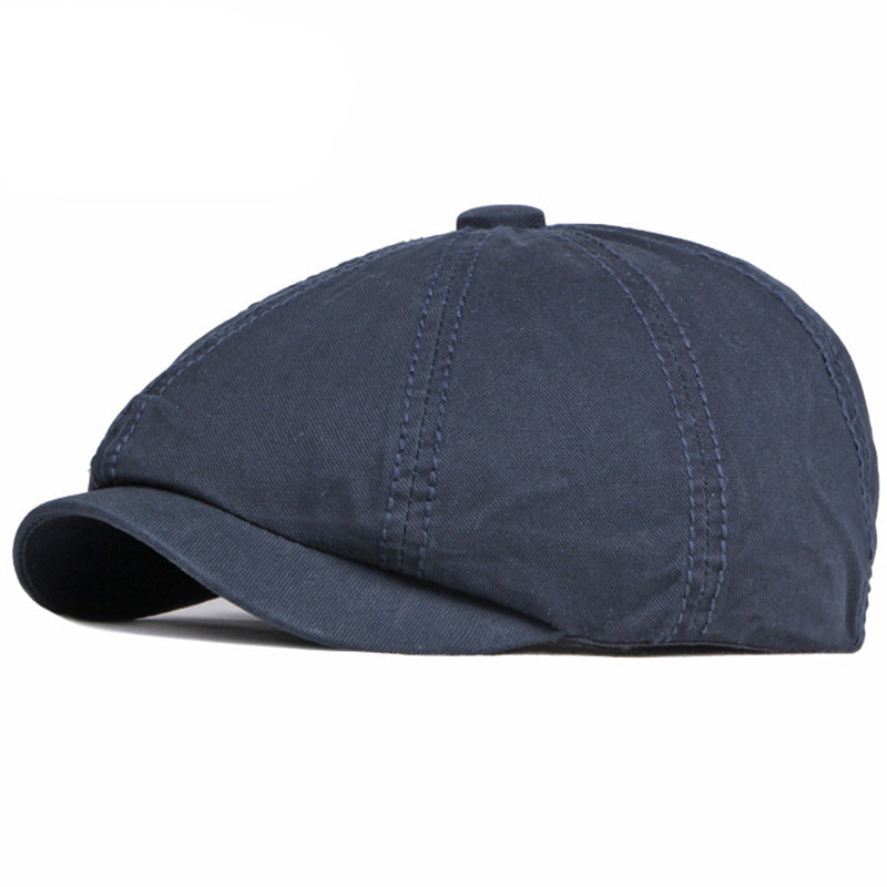 Béret rétro en coton mixte – Style britannique