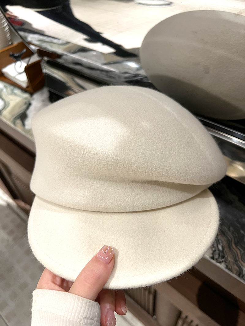 Béret en laine australienne – Style gavroche rétro