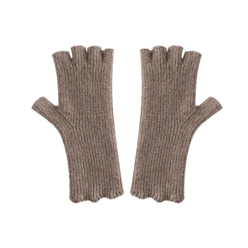 Gants mi-doigts en coton pur