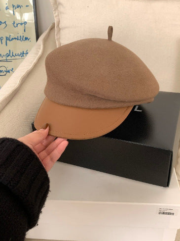 Béret en laine australienne – Style gavroche rétro