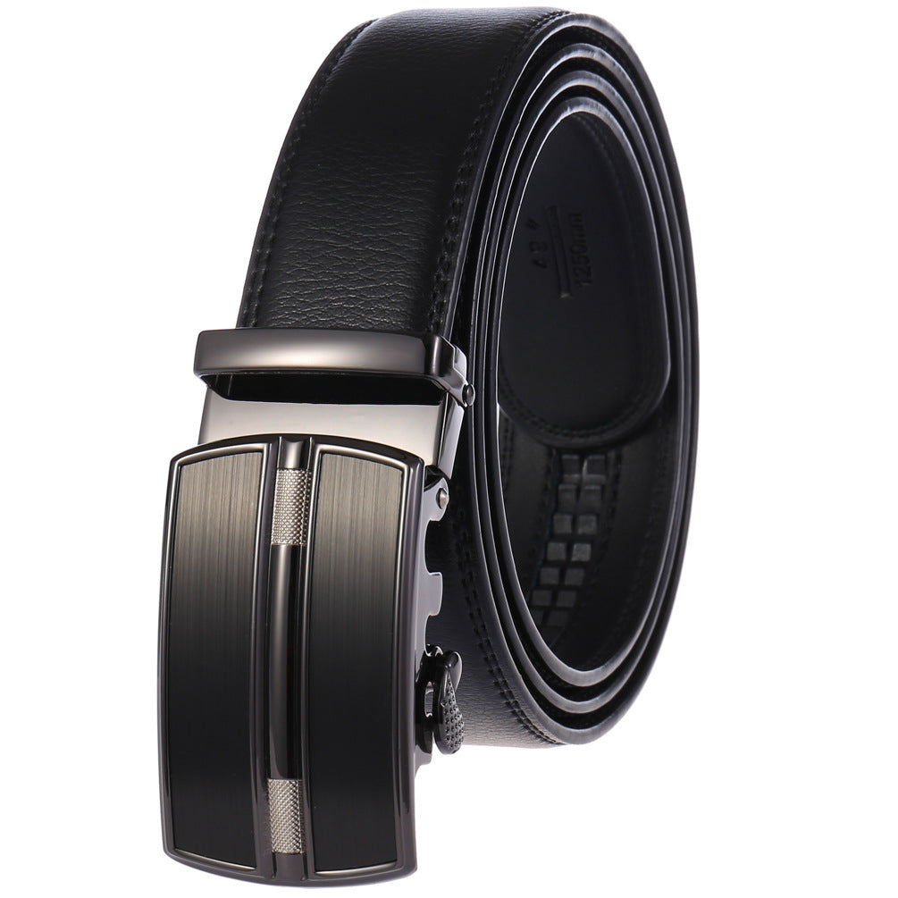 Ceinture homme en cuir de vachette à boucle automatique – Plusieurs coloris