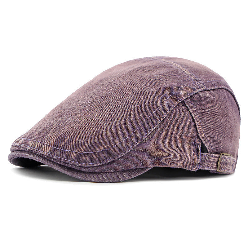 Casquette en denim délavé – Style rétro mixte