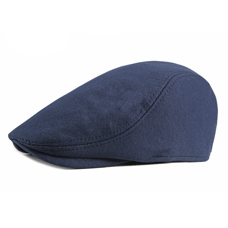 Béret homme réglable en polyester – Dessus plat