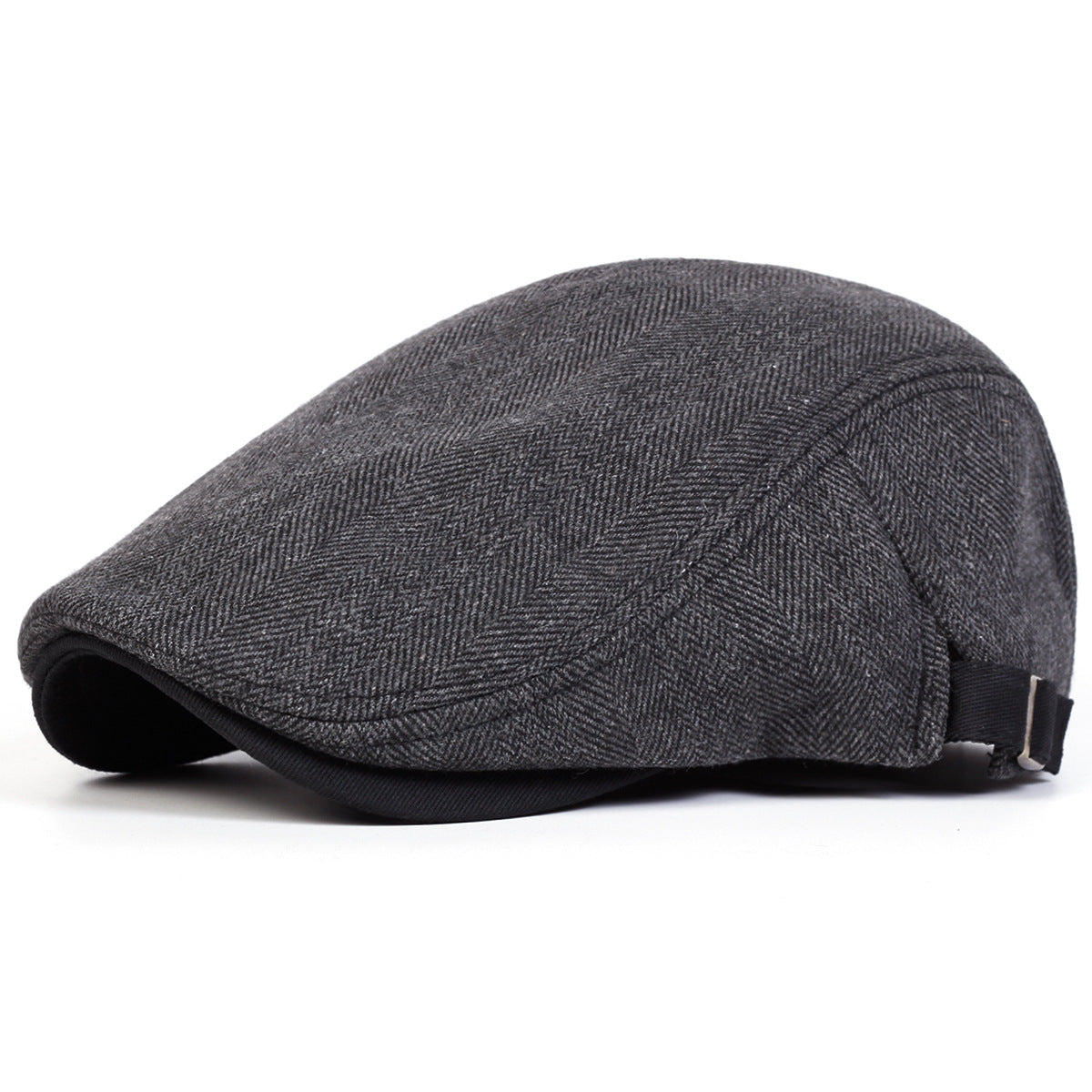 Casquette plate à chevrons homme – Style rétro