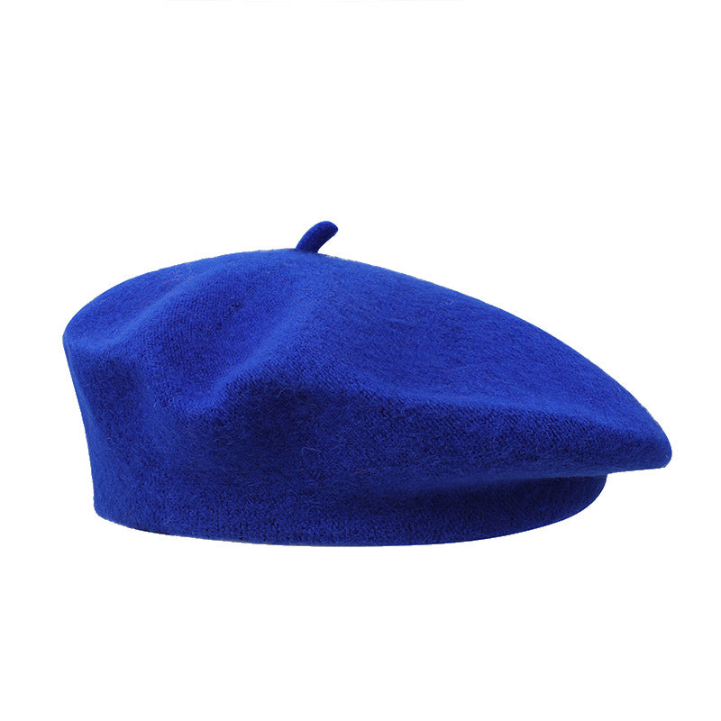 Béret femme en acrylique – Style rétro coréen