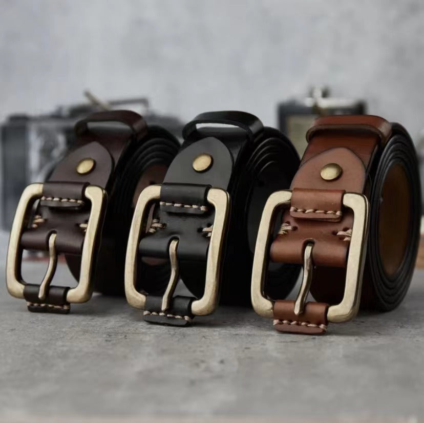 Ceinture homme en cuir véritable – Qualité supérieure