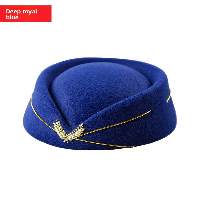 Béret hôtesse en feutre – Style élégant, tenue de scène et bureau
