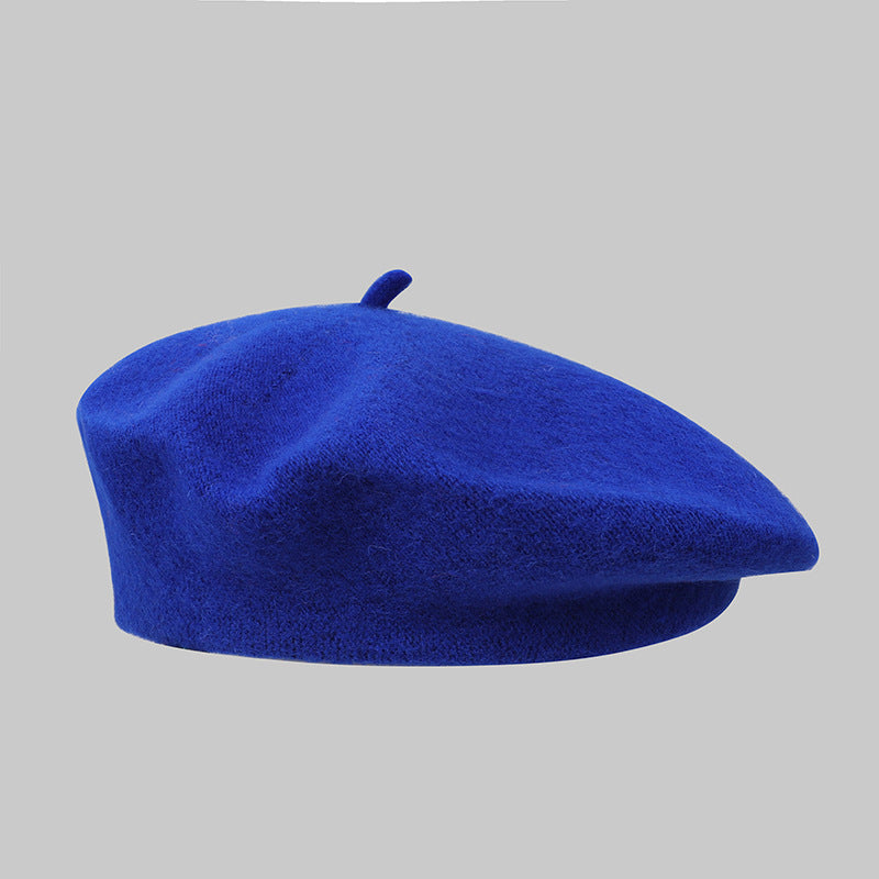 Béret femme en acrylique – Style rétro coréen