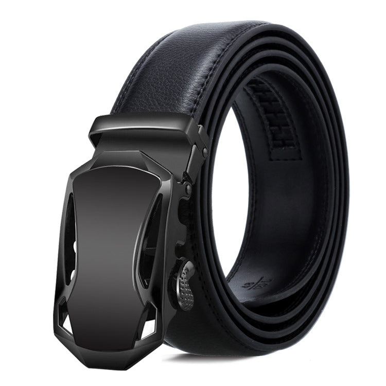 Ceinture homme réversible en cuir de vachette à boucle automatique