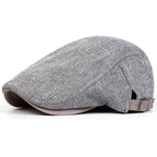 Casquette plate à chevrons homme – Style rétro