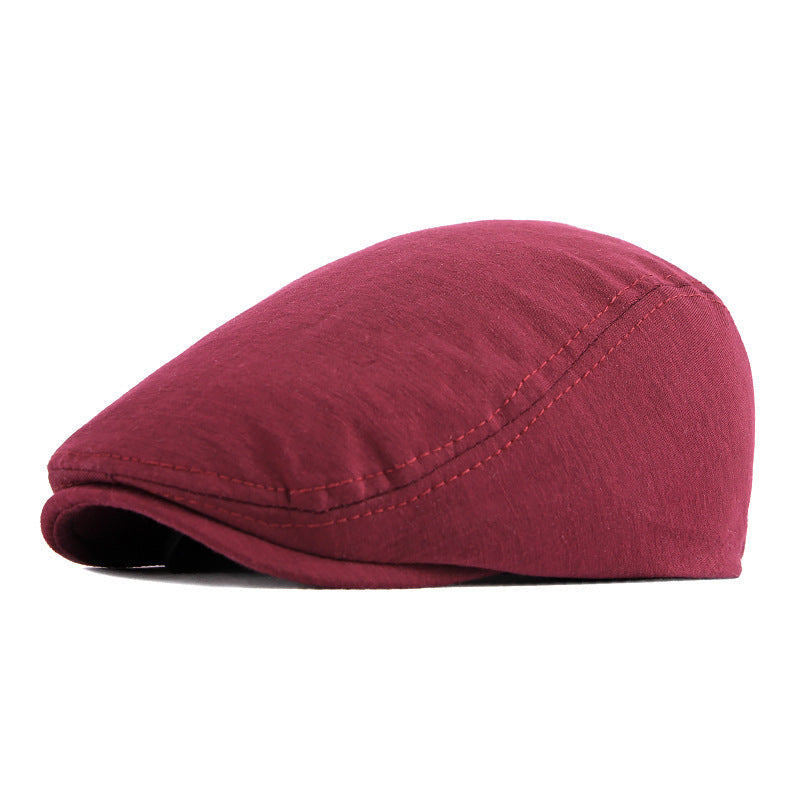 Béret homme réglable en polyester – Dessus plat