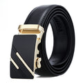 Ceinture homme réversible en cuir de vachette à boucle automatique