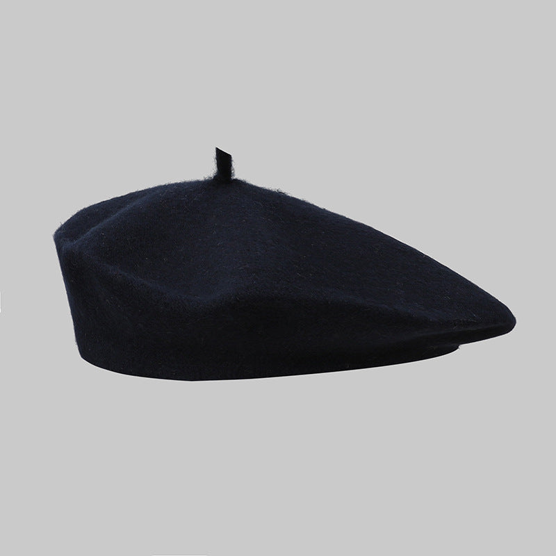 Béret femme en acrylique – Style rétro coréen