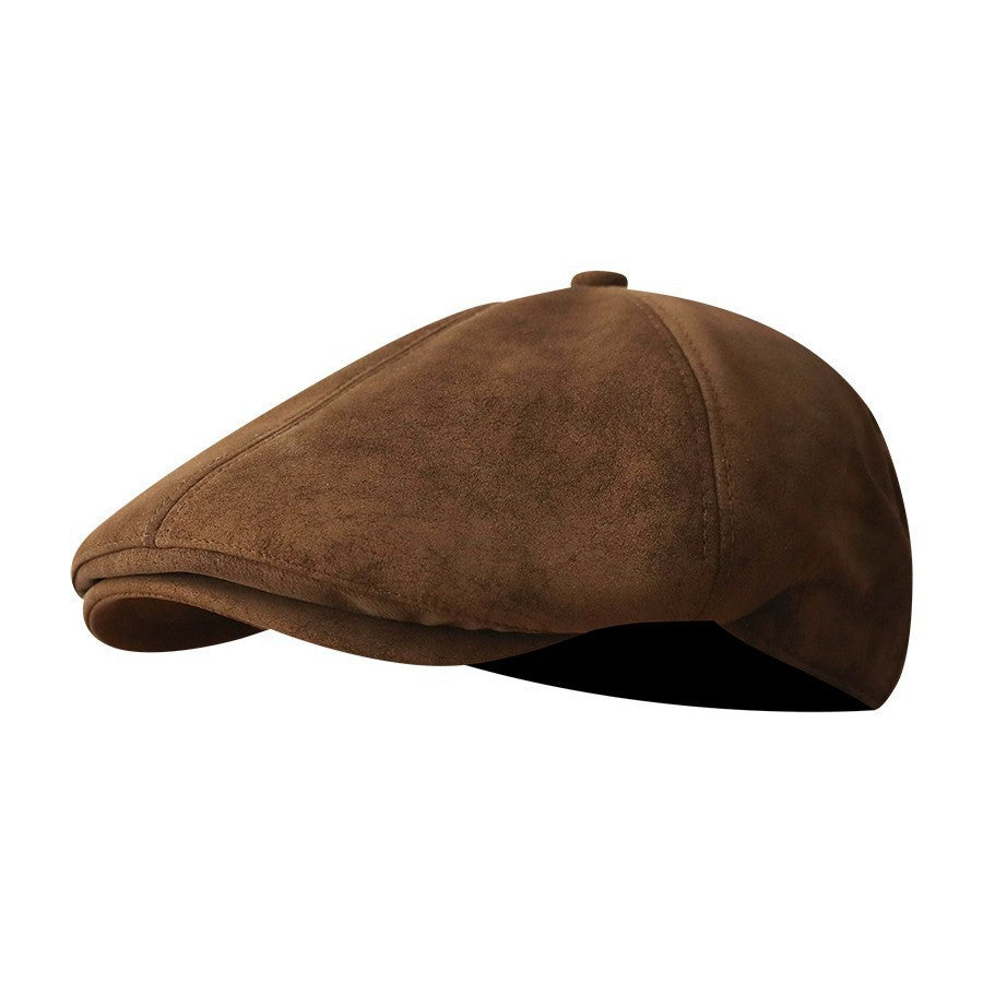 Casquette gavroche effet daim vieilli – Béret réglable