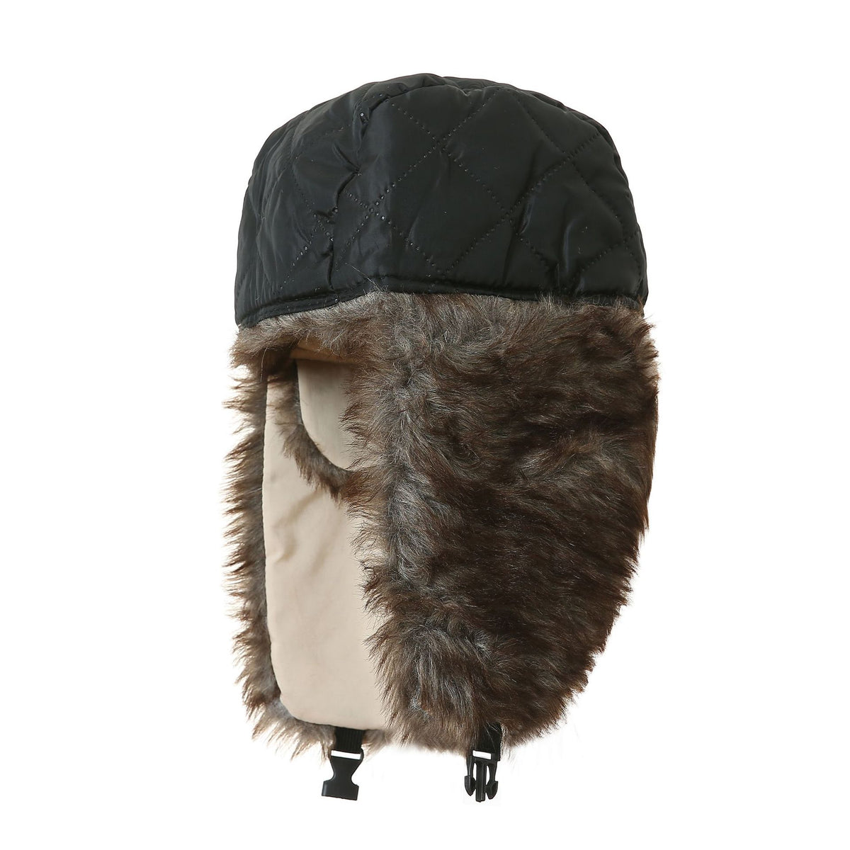 Chapka en polyester velours – Coupe-vent, protège-oreilles et nuque
