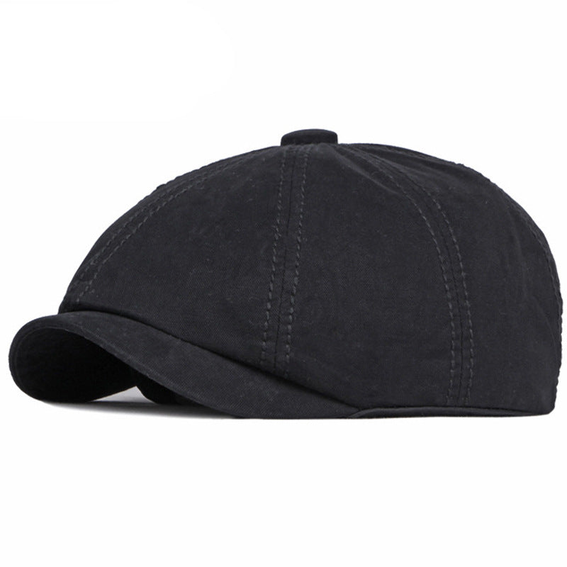 Béret rétro en coton mixte – Style britannique