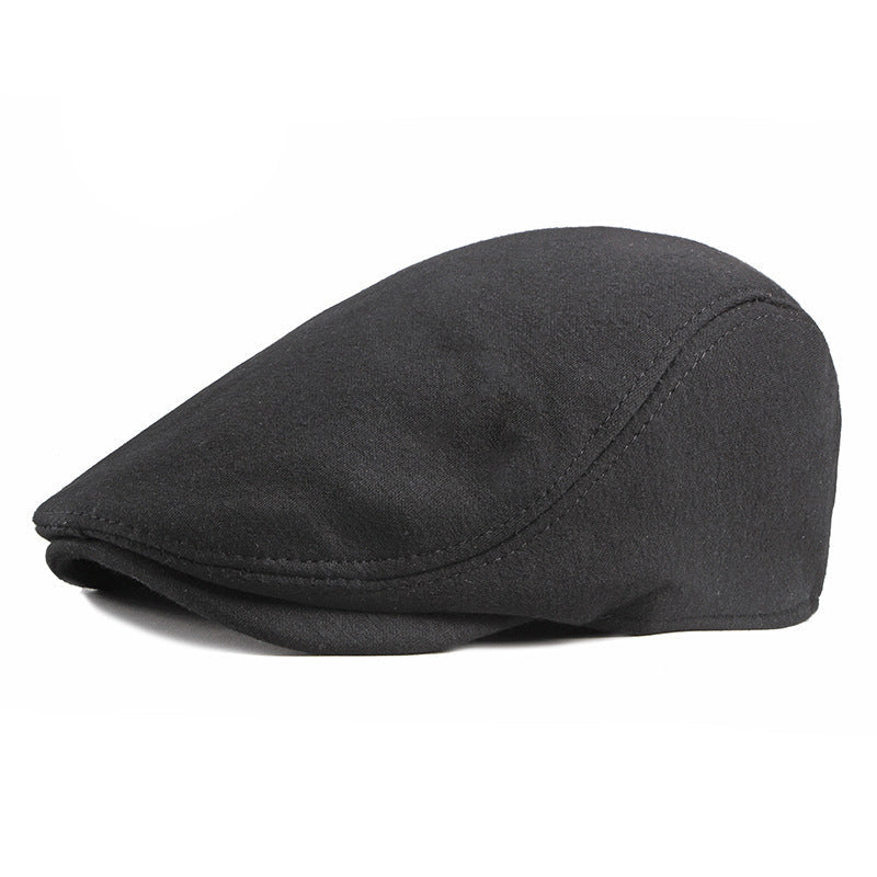 Béret homme réglable en polyester – Dessus plat