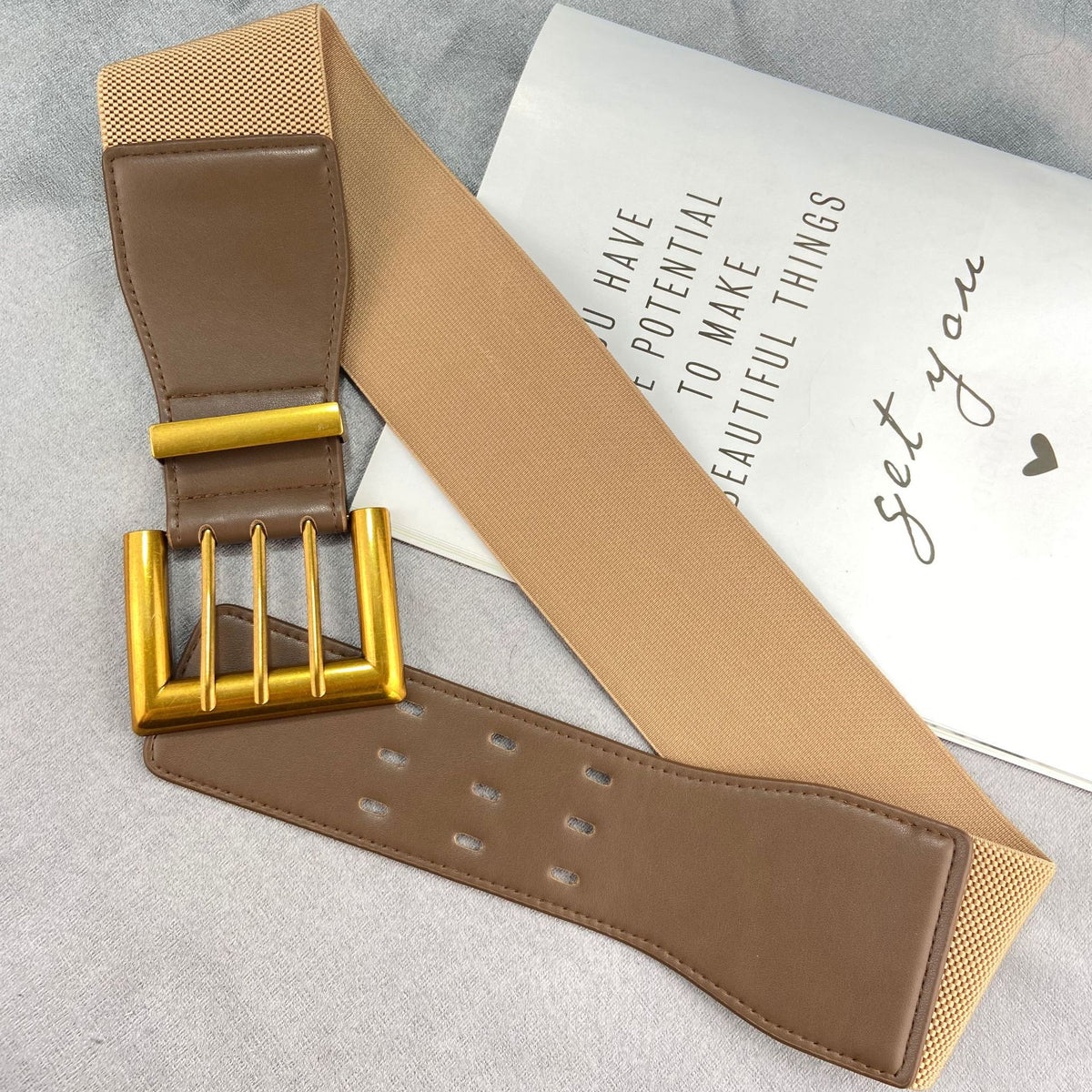 Ceinture élastique large pour femme