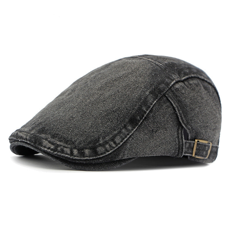 Casquette en denim délavé – Style rétro mixte