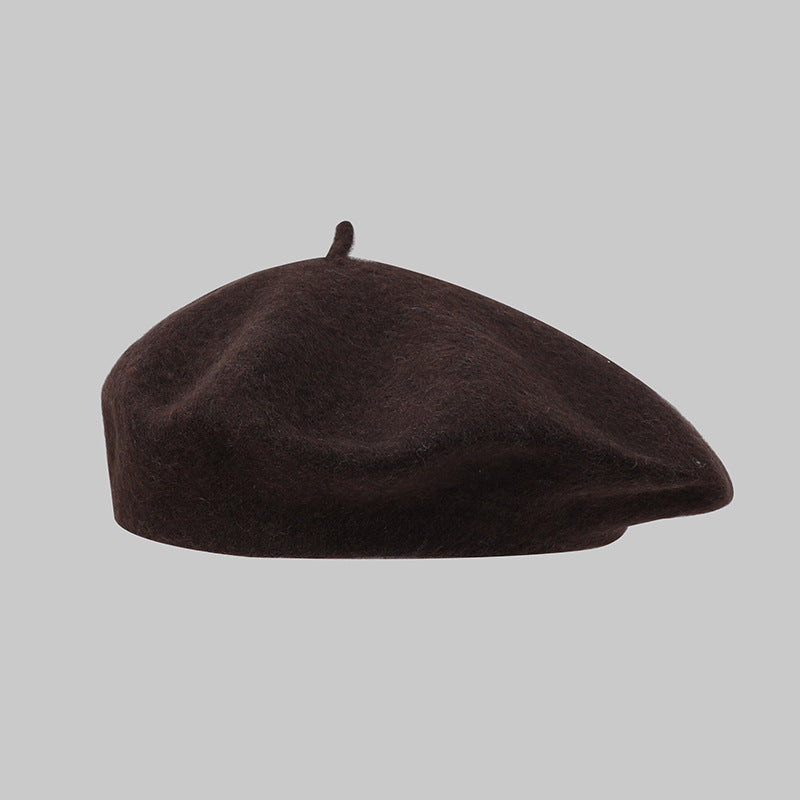 Béret femme en acrylique – Style rétro coréen