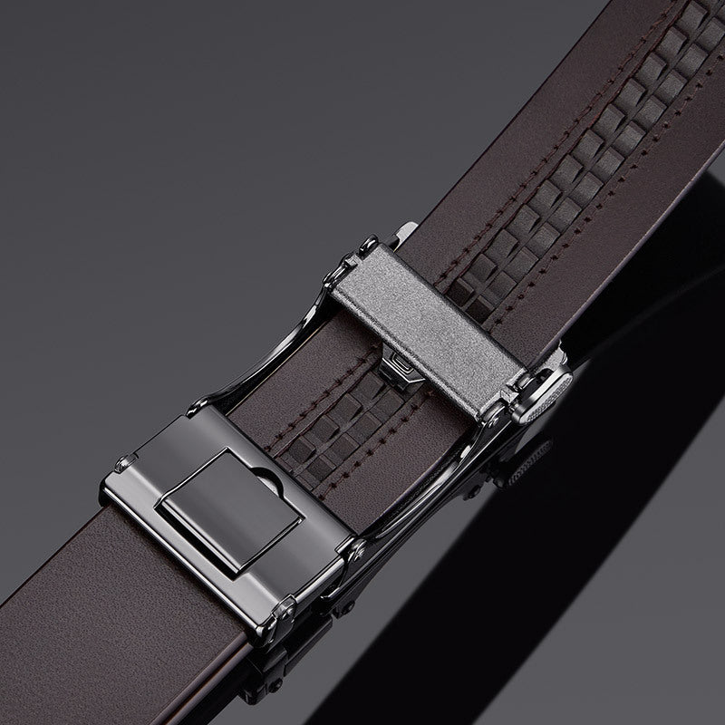 Ceinture homme classique en cuir de vachette – Boucle automatique