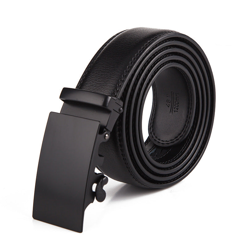 Ceinture homme réversible en cuir de vachette à boucle automatique