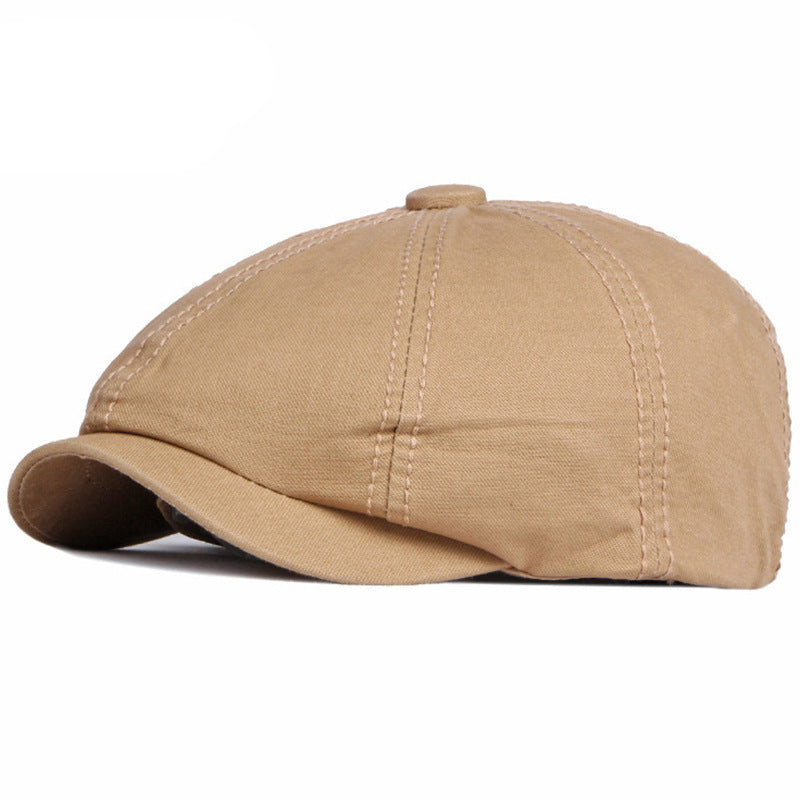 Béret rétro en coton mixte – Style britannique
