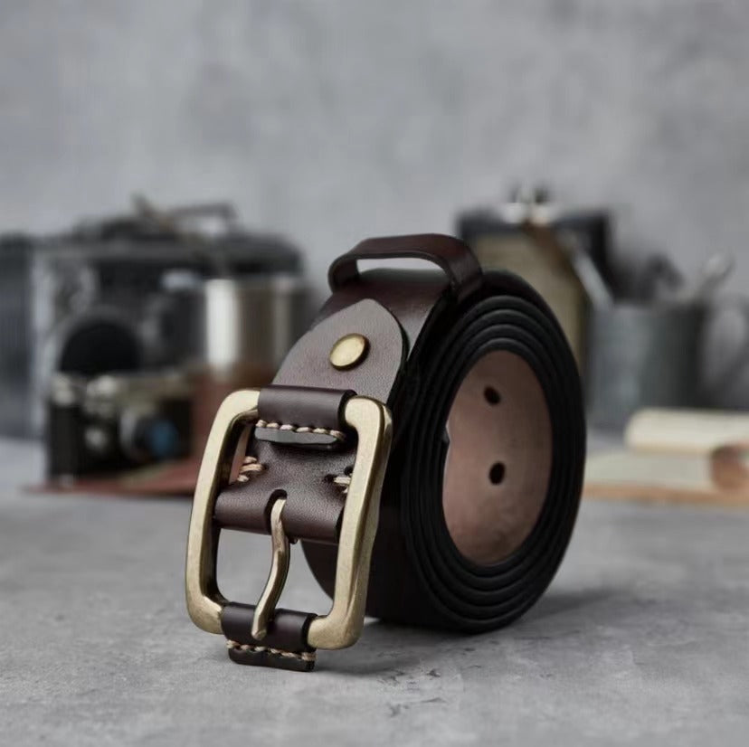 Ceinture homme en cuir véritable – Qualité supérieure