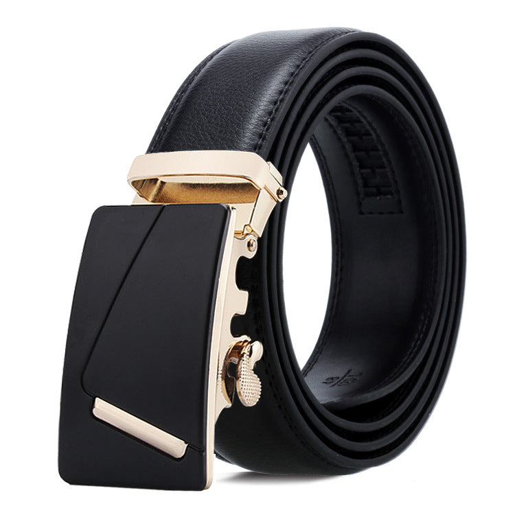 Ceinture homme réversible en cuir de vachette à boucle automatique