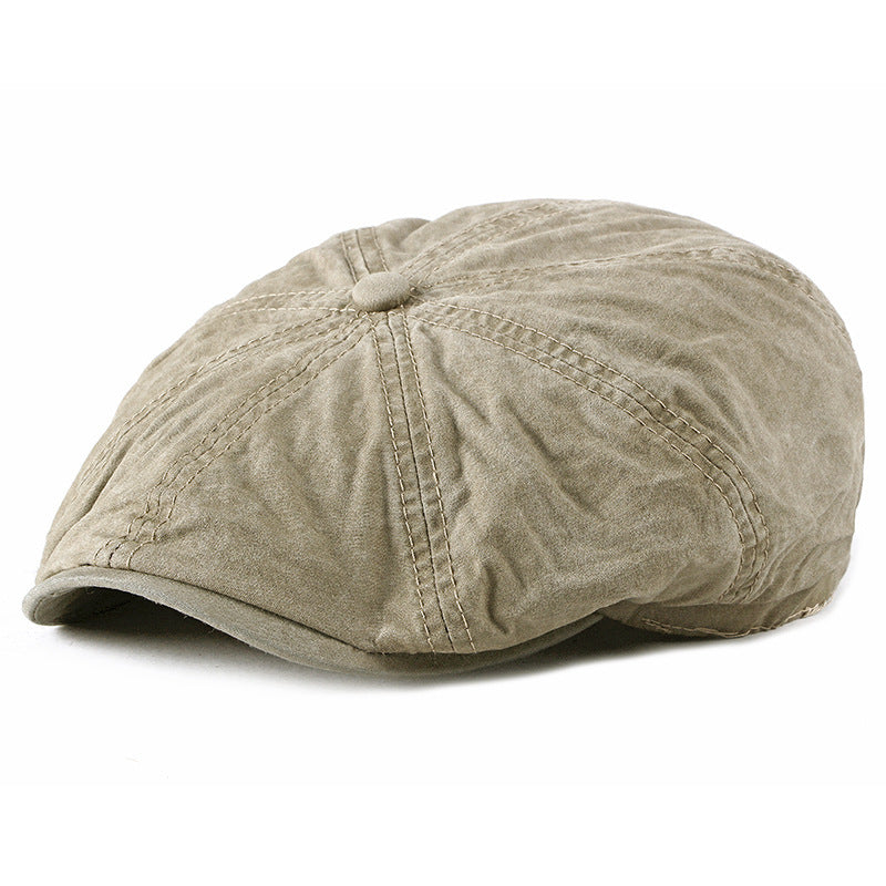 Béret rétro en coton mixte – Style britannique
