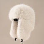Bonnet d'hiver à protège-oreilles en peluche – Mixte