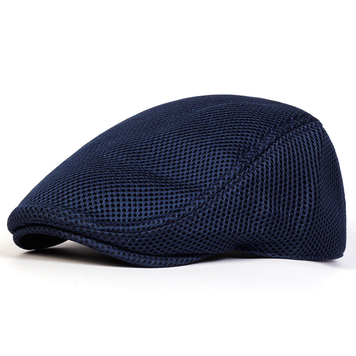 Casquette plate en coton réglable – Respirante