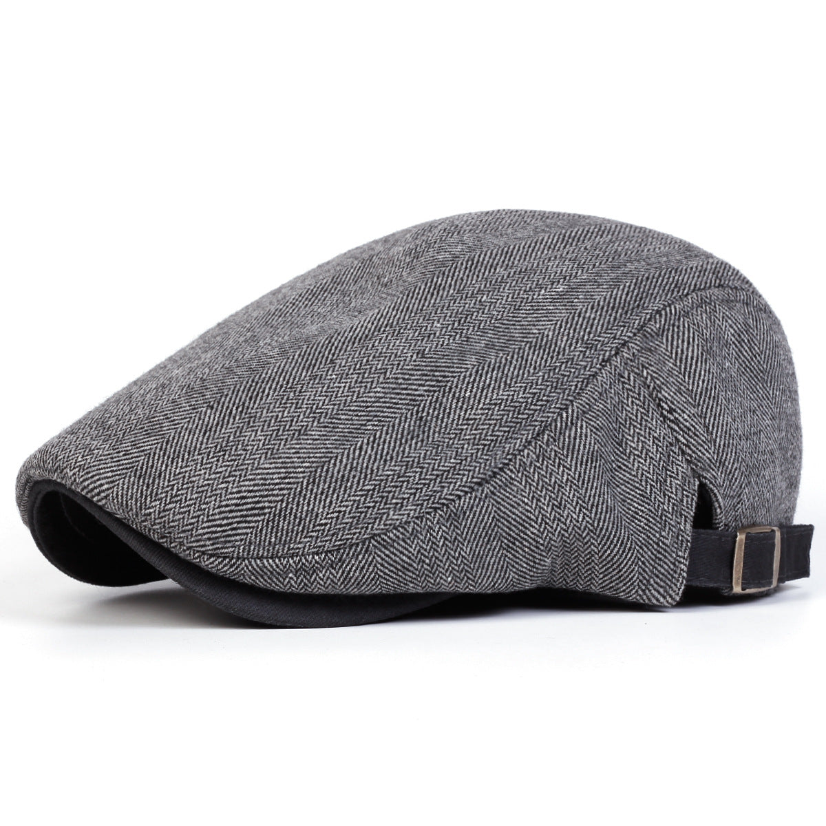 Casquette plate à chevrons homme – Style rétro
