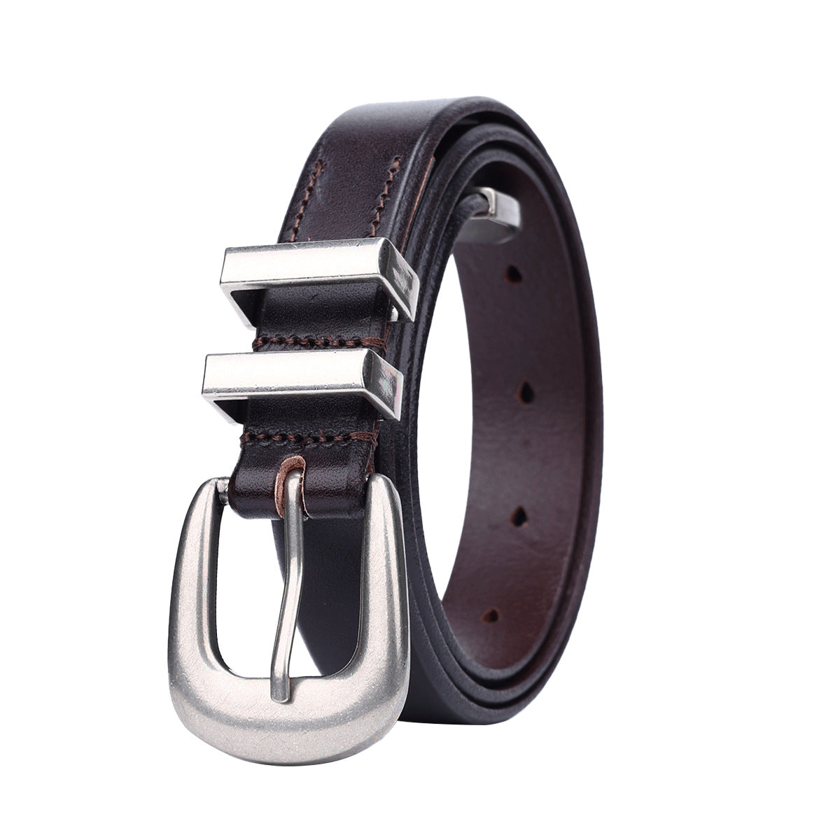 Ceinture femme en cuir tannage végétal – Boucle dorée