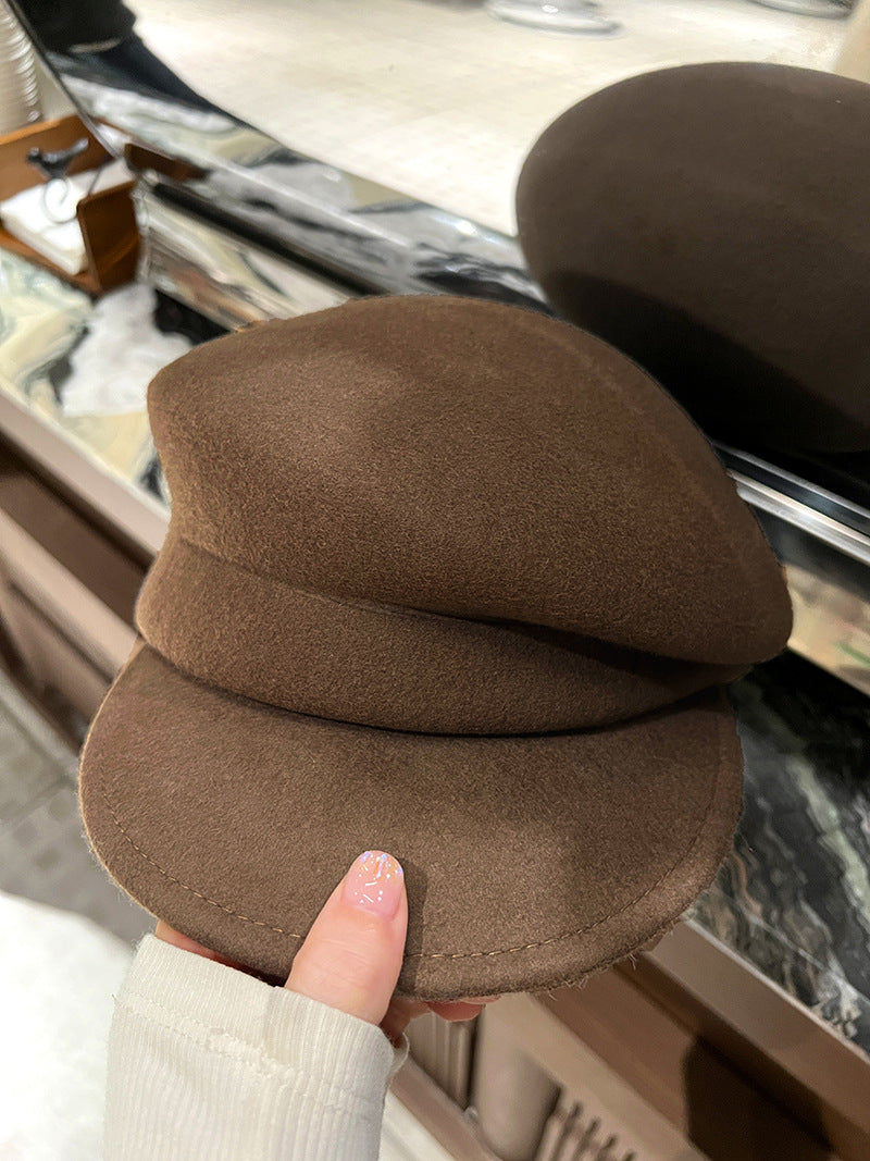 Béret en laine australienne – Style gavroche rétro