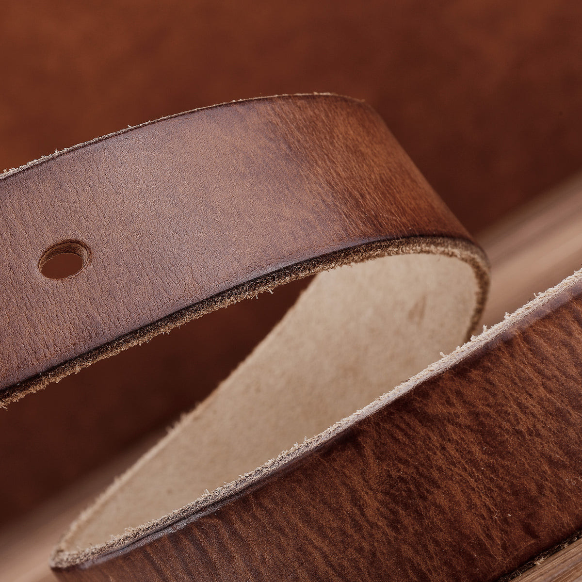 Ceinture homme en cuir pleine fleur – Style rétro américain