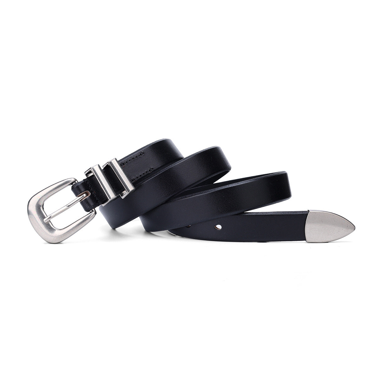 Ceinture femme en cuir tannage végétal – Boucle dorée