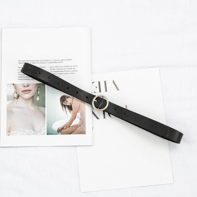 Ceinture femme en simili cuir – Boucle cœur