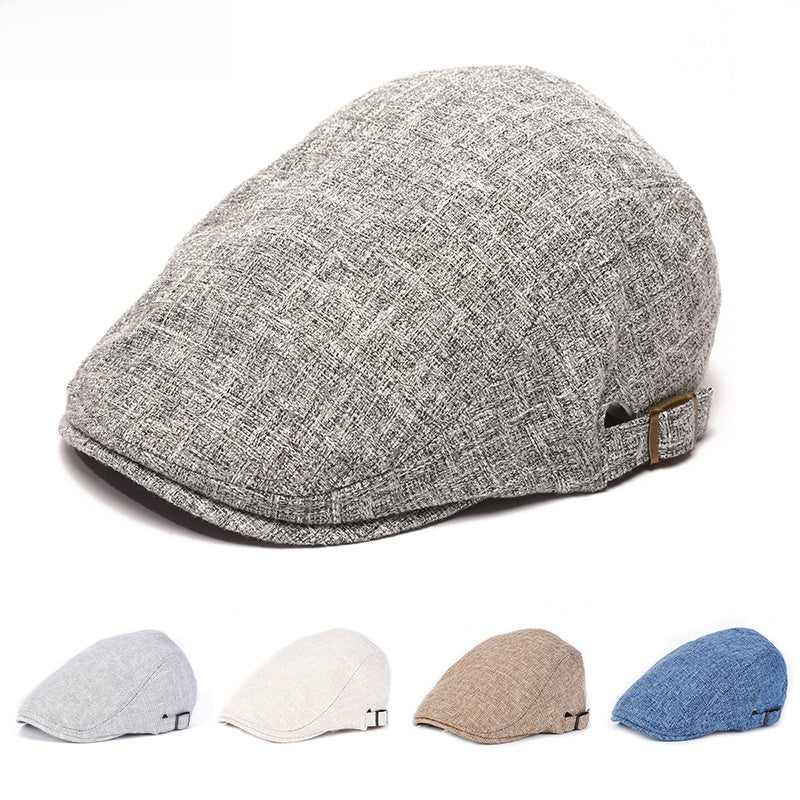 Béret d'été respirant effet lin – Réglable