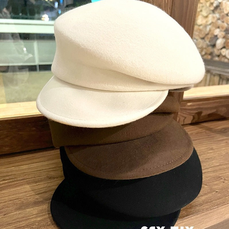 Béret en laine australienne – Style gavroche rétro