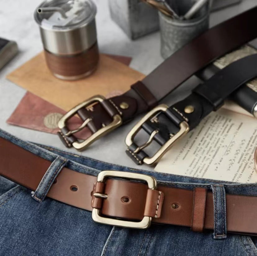 Ceinture homme en cuir véritable – Qualité supérieure