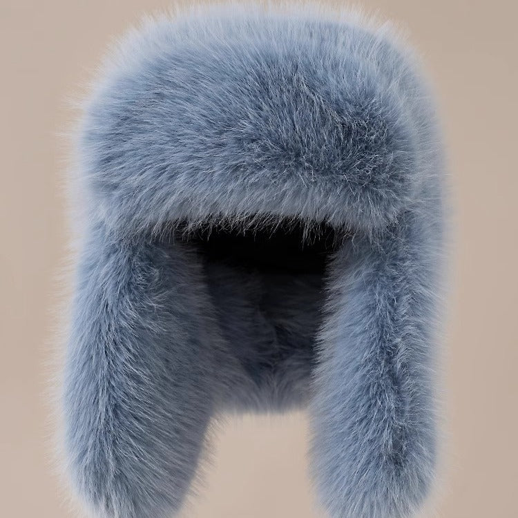 Bonnet d'hiver à protège-oreilles en peluche – Mixte