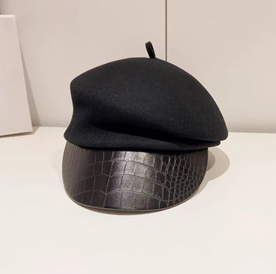 Béret en laine australienne – Style gavroche rétro