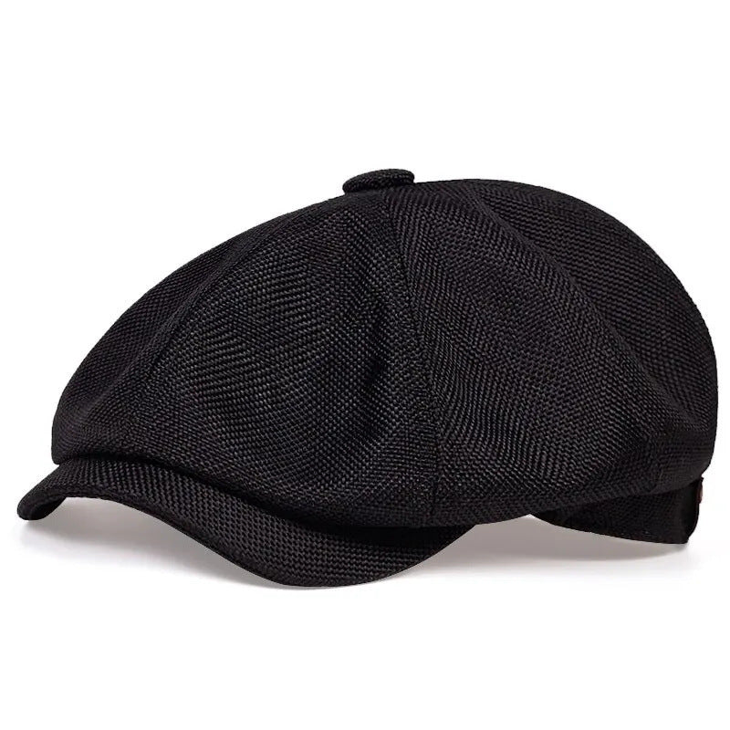 Béret en lin et coton réglable – Style vintage