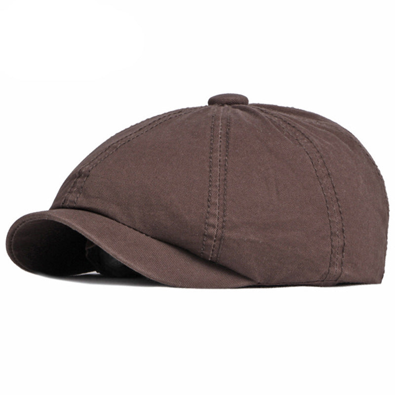 Béret rétro en coton mixte – Style britannique